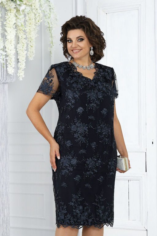 Платье Ninele 7431-Р темно-синий - Mira fashion фото 805