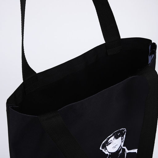 Сумка шопер Корея, 35х0.5х40 см, отд без молнии, без подклада, чёрная - Nazamok фото 8