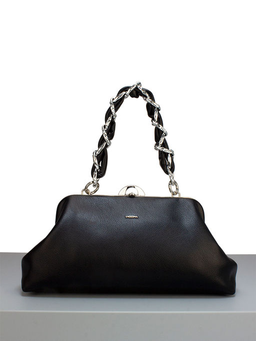 LACCOMA сумка Паола-22-Л815-черный эко кожа хлопок  фото 2