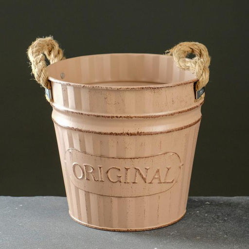 Кашпо «Ведёрко оригинальное», 16×16×15 см, МИКС