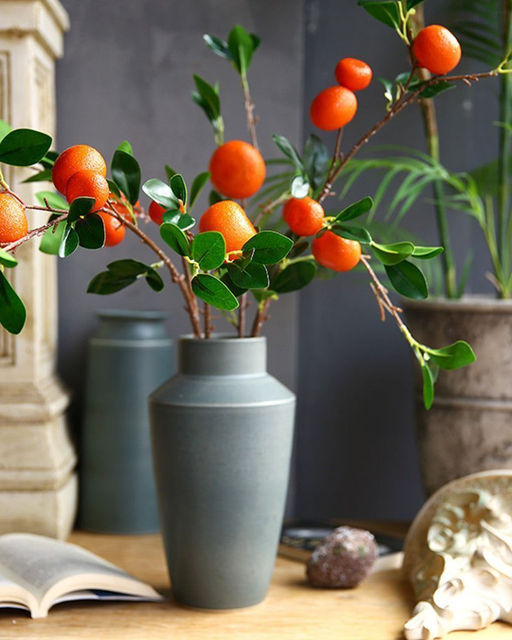 Ветка с лимонами декоративное растение 100см