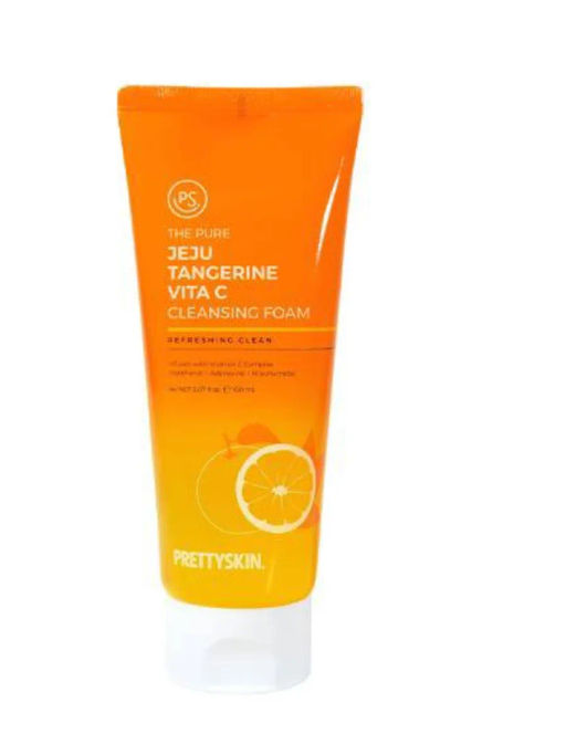 Пенка для лица осветляющая с экстрактом мандарина - The Pure Jeju Tangerine Vita C Cleansing Foam, 150 мл