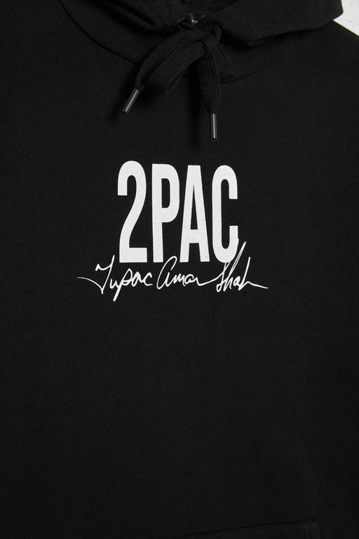 Толстовка оверсайз с капюшоном Cool Tupac Shakur - Defacto фото 7