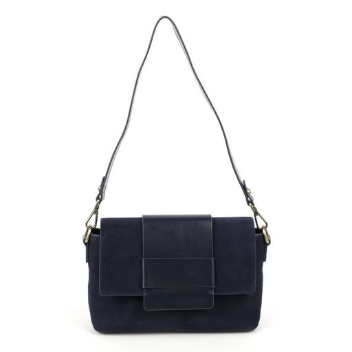 Женская сумка через плечо из кожи и замши 0163-5 - Cidirro фото 2