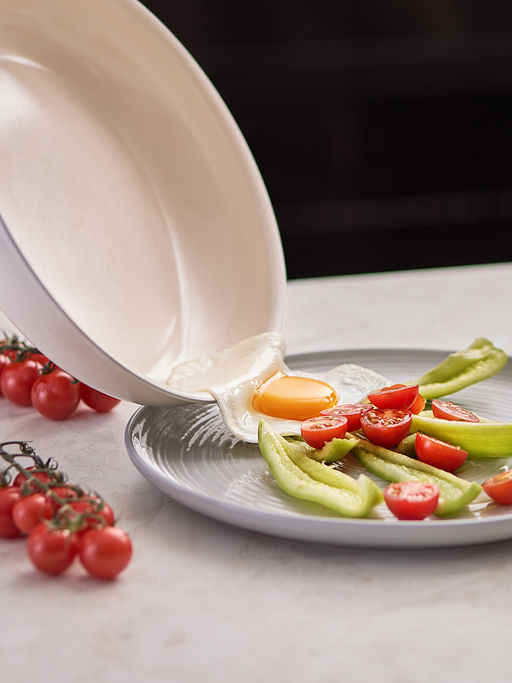 Набор посуды для приготовления со съемной ручкой smart ceramic, 7 предметов, цвета топленого молокатермо