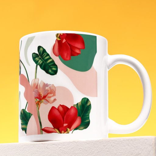 Подарочный набор С 8 Марта: чайное ассорти (5 вкусов x 4 шт.), кружка 300 мл.