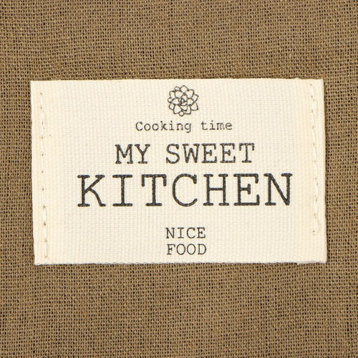 Прихватка Этель ECO, цв. оливковый, 19х19 см, 70% хл, 30% лён, ватин 250 г/м2  фото 4