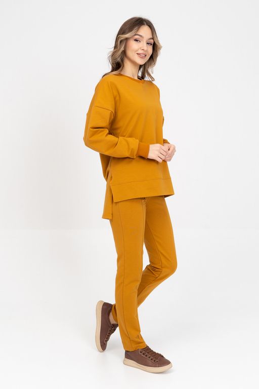 Брюки женские 403L3-32 горчица - Solo mio фото 3