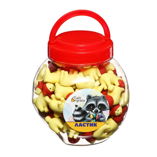 Цена за 60 шт. Ластик фигурный Собачка - Calligrata фото 9