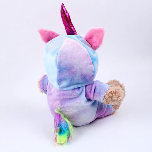 Мягкая игрушка «Мишка в костюме единорожки», 20 см