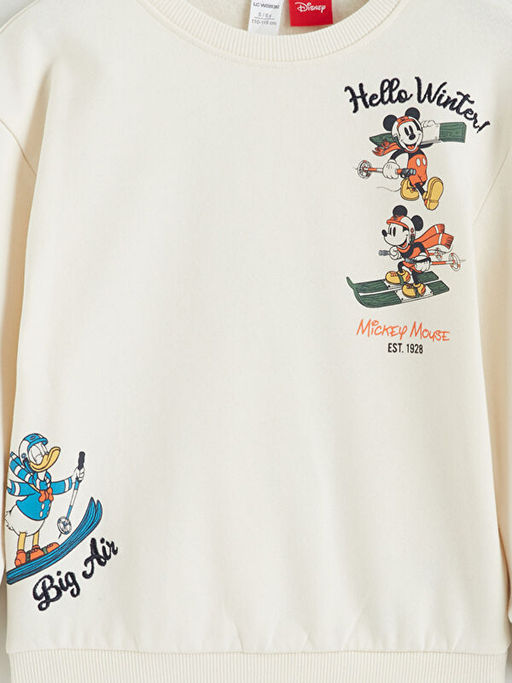 Mickey Mouse Bask?l? Erkek ?ocuk Sweatshirt ve E?ofman Alt