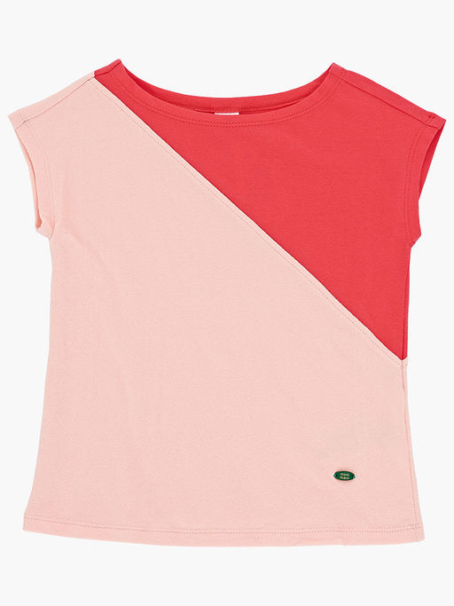 Футболка для девочки	 UD 3228 крем-розовый - Mini maxi фото 3