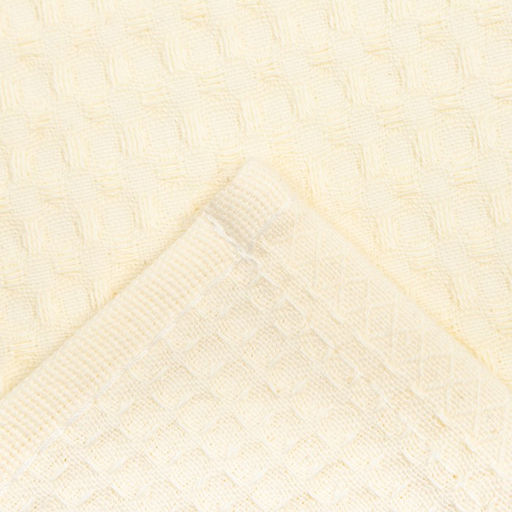 Набор кухонных полотенец Доляна, цвет жёлтый, 35х60см-2шт, 100% хлопок, крупная вафля, 220 гр/м2  фото 4