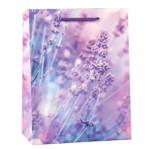 Цена за 12 шт. Пакет подарочный 18x23x10см Лаванда / 3205M /уп 12/720/ - Галеонтрейд фото 4