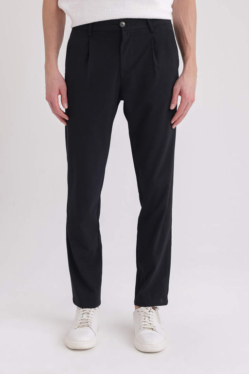 Классические брюки прямого кроя строгого кроя - Defacto фото 4