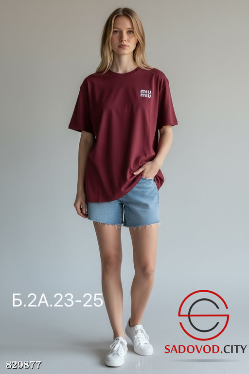 Футболка женская из хлопка