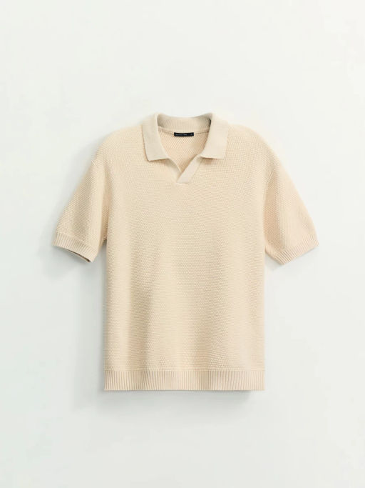 Джемпер поло фактурной вязки / Zarina  фото 7