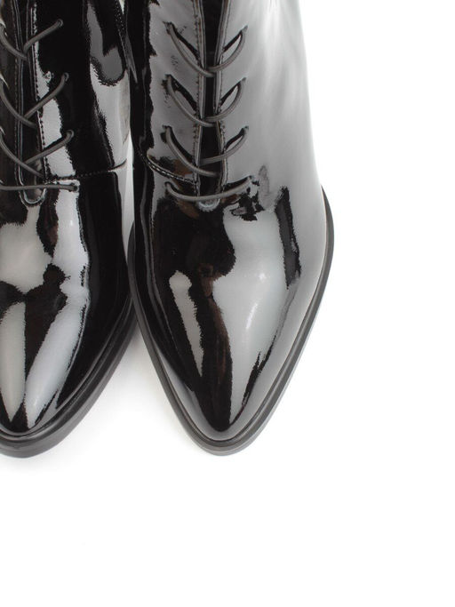 04-Z4229R-2 BLACK Ботильоны демисезонные женские (натуральная кожа, натуральная байка)