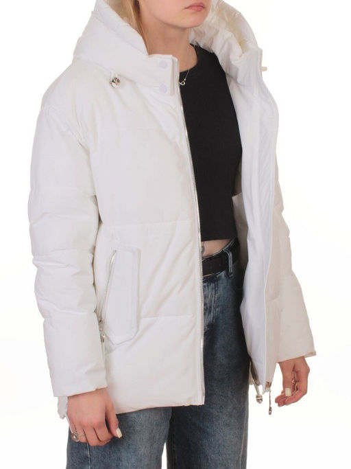 2387 WHITE Куртка зимняя женская (150 гр. холлофайбер)