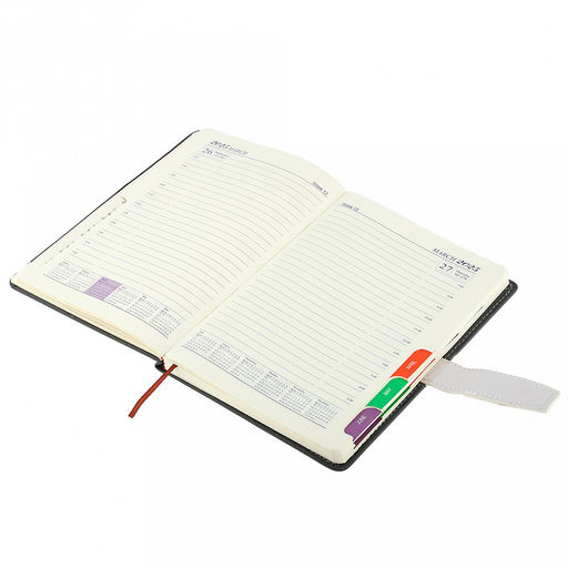 Ежедневник датированный 2025г 14,2х21см Одуванчик 112 листов, в линейку, сшитый внутренний блок, с закладкой, обложка ПВХ софт тач, отделочная строчка, тиснение золотом, цвет серый матовый, застежка на магните (Китай) - Домашняя мода фото 3