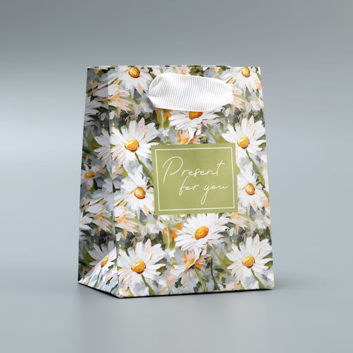 Цена за 4 шт. Пакет подарочный ламинированный, упаковка, Present, 9×12×6.5 см