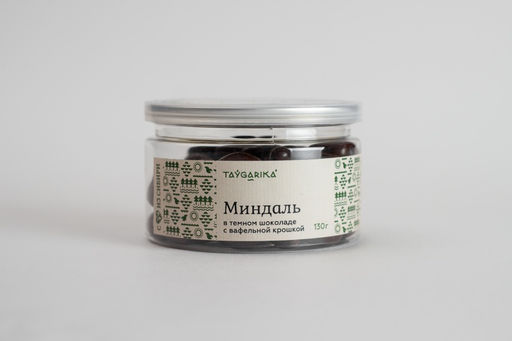 Новинка Миндаль в темном шоколаде с вафельной крошкой 130 гр - Тайгарика фото 4