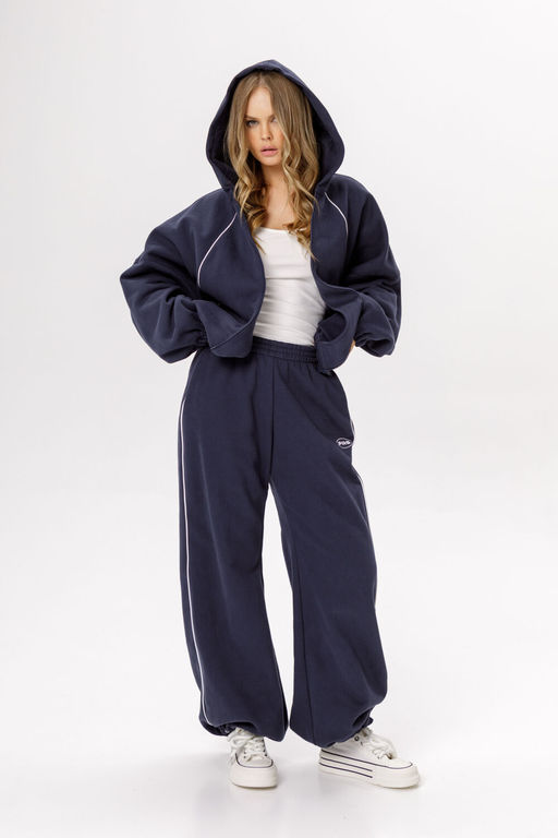 Брюки Pirs 6533 синий с лого