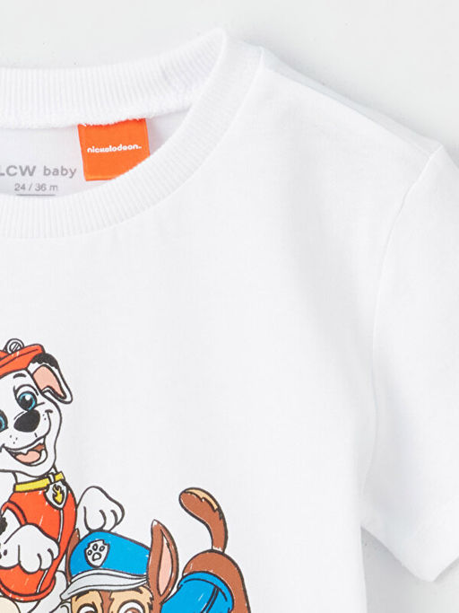 Bisiklet Yaka Paw Patrol Bask?l? Erkek Bebek Ti??rt - Waikiki фото 2