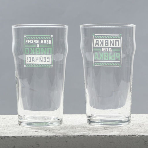 Бокалы для пива с надписью Мужик, 2 шт. по 570 мл, 18+