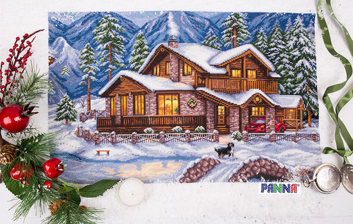 Набор для вышивания PANNA Золотая серия PS-1990 Горное шале 41 х 28 см
