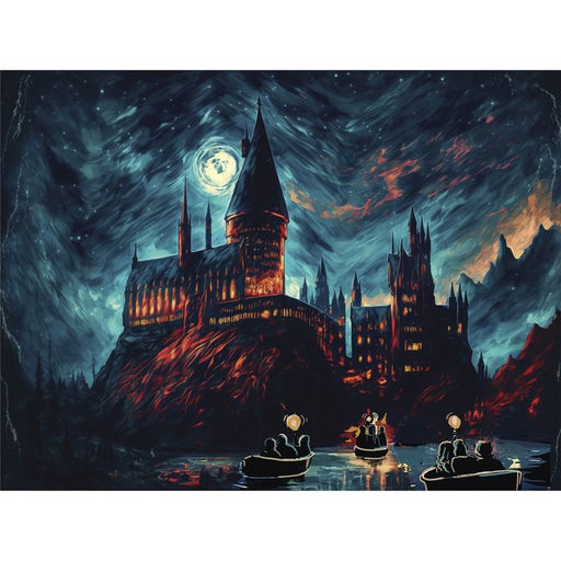 Алмазная мозаика с полным заполнением на холсте «Замок», 30×40 см