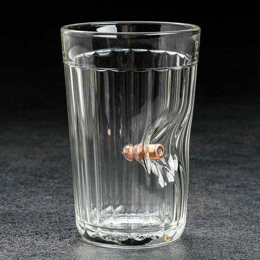 Стакан граненый с пулей Непробиваемый, 250 мл