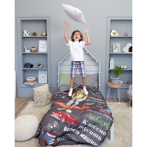 Постельное бельё 1,5 сп. Этель Настоящий Красавчик 145210 см, 150210 см, 5070 см 1 шт, 100% хлопок  фото 5