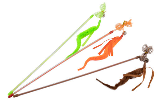 Игрушка-дразнилка для кошек Червячок в ассортименте 271648