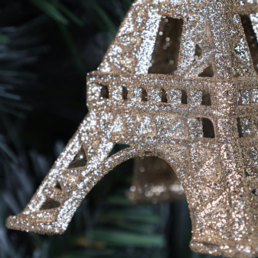 Новогоднее украшение Эйфелева башня 17 см / LCS-009 /уп 36/144/ золото - Галеонтрейд фото 2