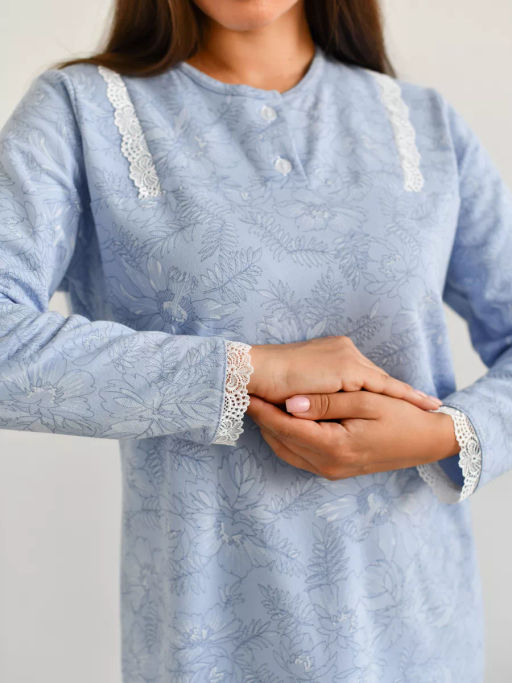 Сорочка женская Нина Голубой - Modamica фото 13