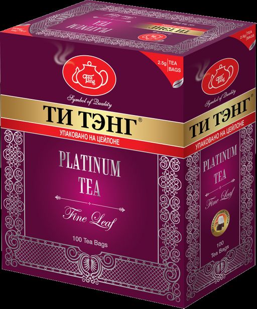 ТИ ТЭНГ. Платинум (черный) карт.пачка, 100 пак.