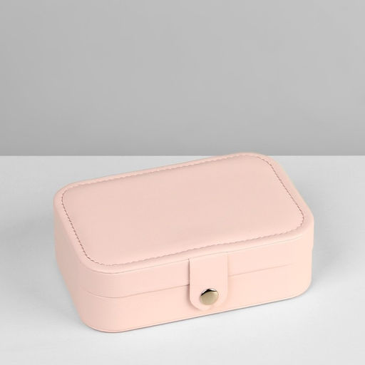 Шкатулка для украшений, 11×16×5 см, розовая