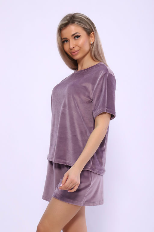 Костюм Натали 71118 футболка и шорты из велюра  фото 32