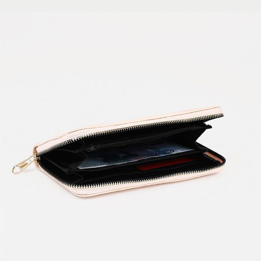 Кошелёк на молнии, четыре отделения, пудра