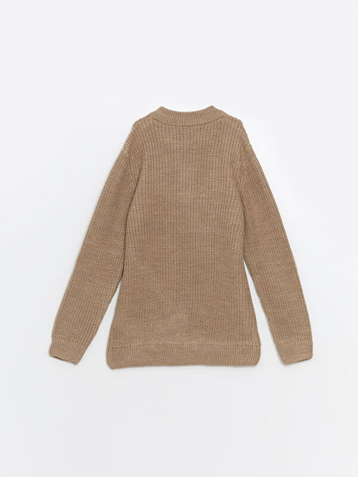 Dik Yaka Erkek ?ocuk Triko Kazak - Waikiki фото 3