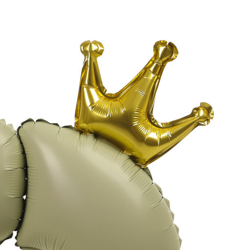 Воздушный шар фольгированный 42 Цифра 0 с короной, на подставке - Страна карнавалия фото 3