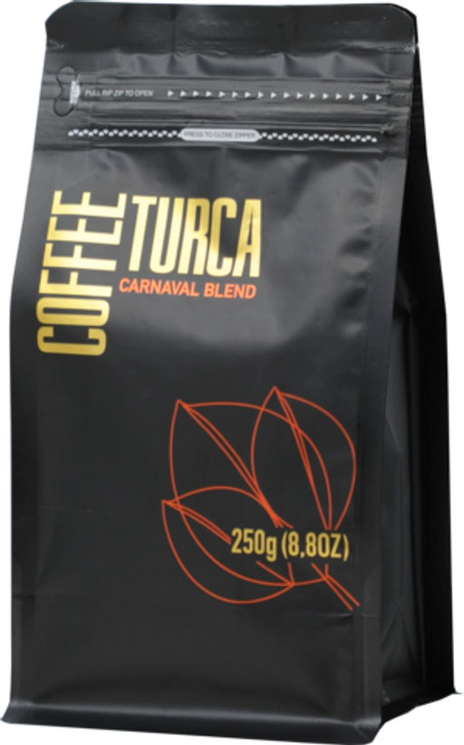 COFFEE TURCA. Carnaval Blend (зерновой) 250 гр. мягкая упаковка РОССИЯ