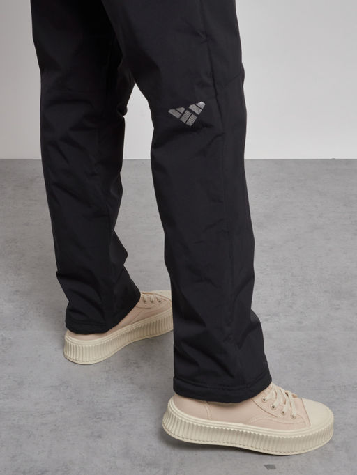 Брюки утепленные спортивные с высокой посадкой женские зимние черного цвета 7141Ch - Colannia фото 11