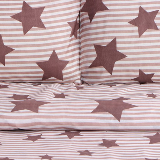 Постельное бельё 2 сп Экономь и Я Звёзды, 173х215см, 175х214см, 50х70см-2шт, 60г/м2, микрофибра  фото 5