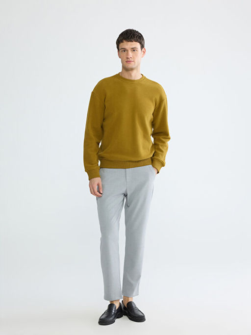 Bisiklet Yaka Erkek Sweatshirt