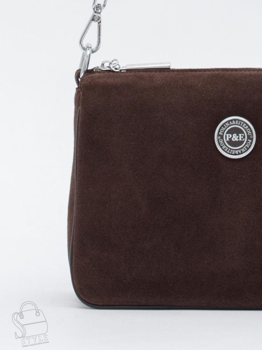 Сумка женская кожаная 1035CF d.coffee Polina&Eiterou в Новосибирске