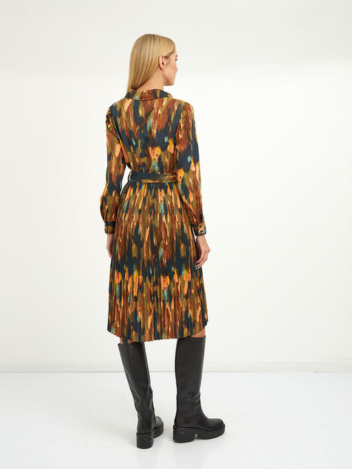 платье на поясе с красочным принтом - Glenfield фото 6