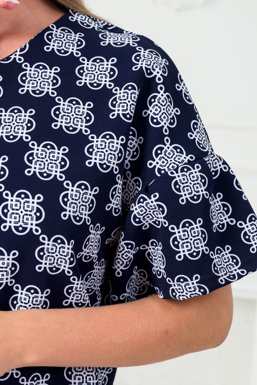 Платье женское из барби Барбара 2 вензель на синем - Амадэль фото 2