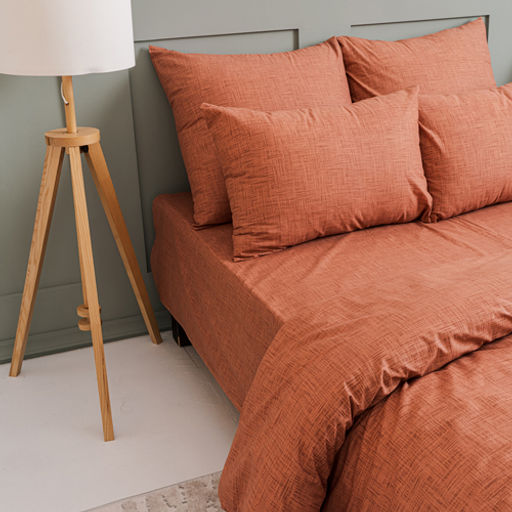 Простыня Цвет эмоций 180х217, поплин, 100% хлопок, пл. 110 гр./кв. м., Кэмел текстура